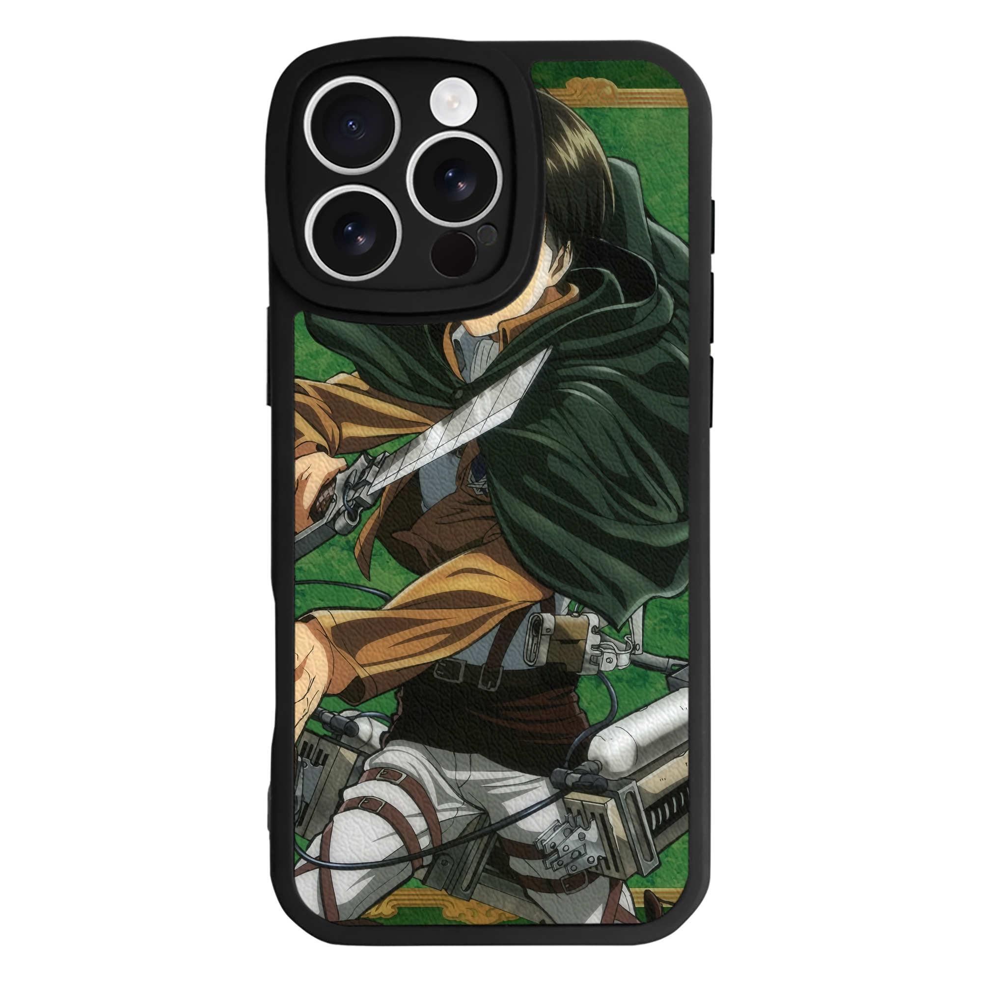 （画像用） 進撃の巨人 Attack on Titan 【iPhone 16シリーズ対応】シリコンスマホケース（レザー調） 材質：シリコン